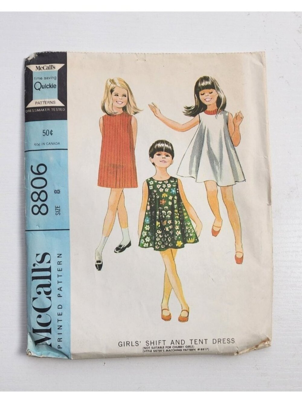 Vintage McCall's Clothing Pattern # 8806